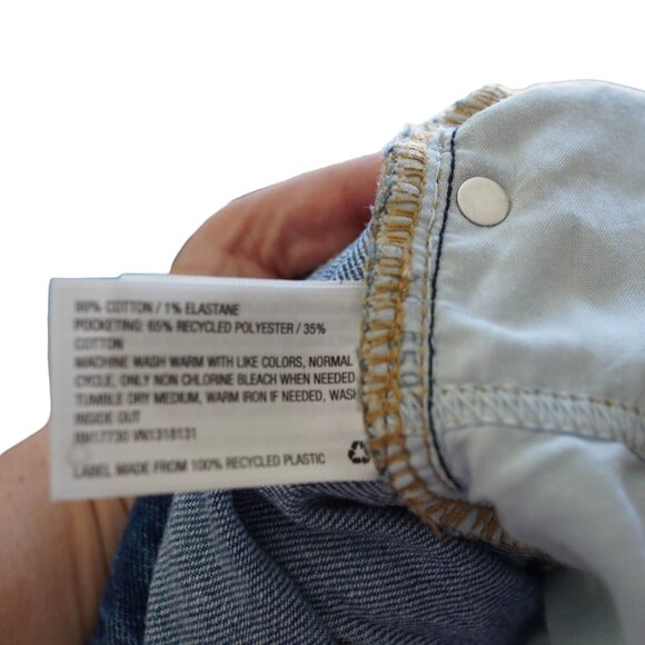 Vintage Wild Fable Two-Tone High-Rise Denim Shorts Sz‎ 18/34R - Picture 6 of 6